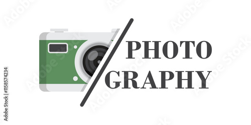 Camera icon in flat style. Photography vector illustration on isolated background. Photo sign business concept.