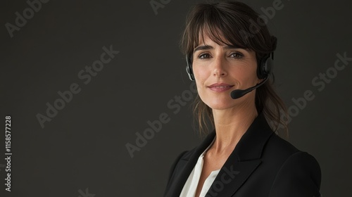 The Businesswoman with Headset