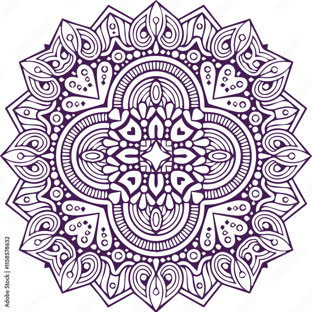 Beautiful flower art and mandala vector design Beautiful flower art and mandala vector design