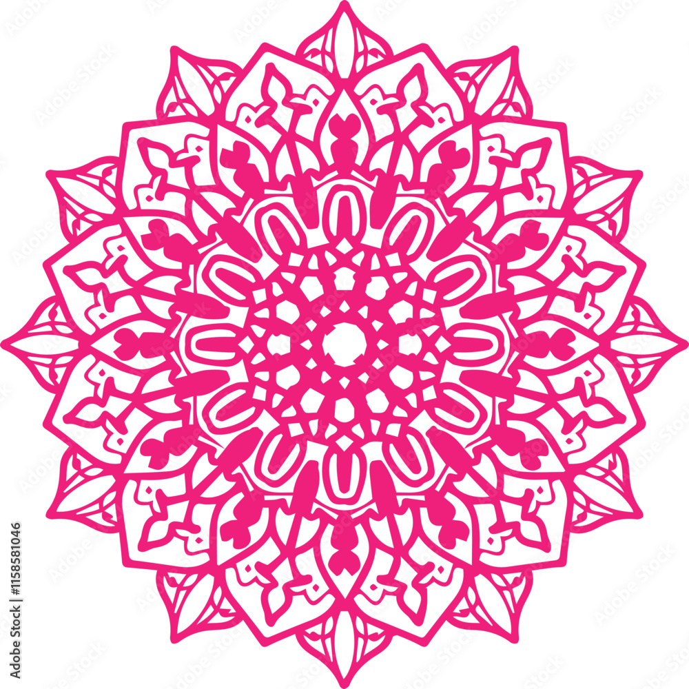 Beautiful flower art and mandala vector design Beautiful flower art and mandala vector design