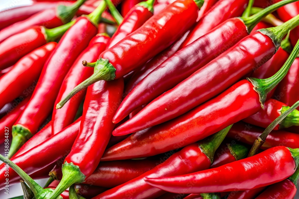 Red Hot Chili Peppers Close-Up Photography: Vibrant Spicy Food Image Red Hot Chili Peppers Close-Up Photography: Vibrant Spicy Food Image