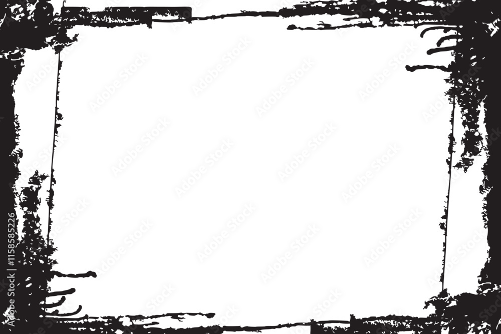 Vector grunge border, grunge border brush, grunge border edge, square grunge border Vector grunge border, grunge border brush, grunge border edge, square grunge border