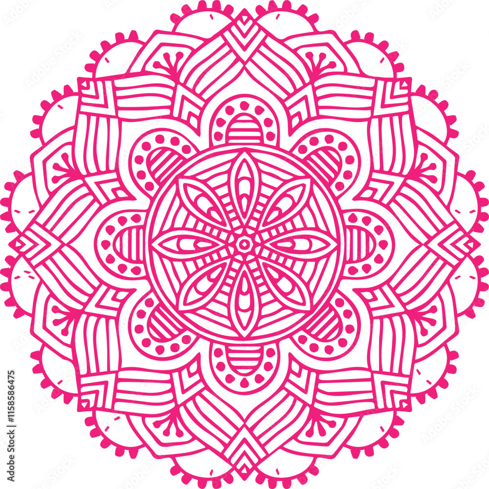 Beautiful flower art and mandala vector design Beautiful flower art and mandala vector design