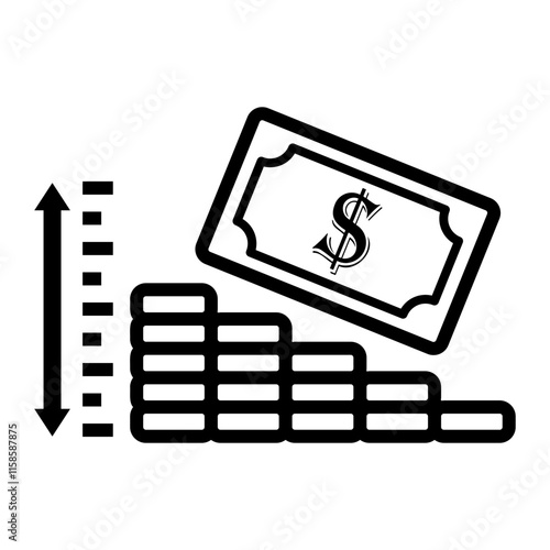 depreciation Line Icon