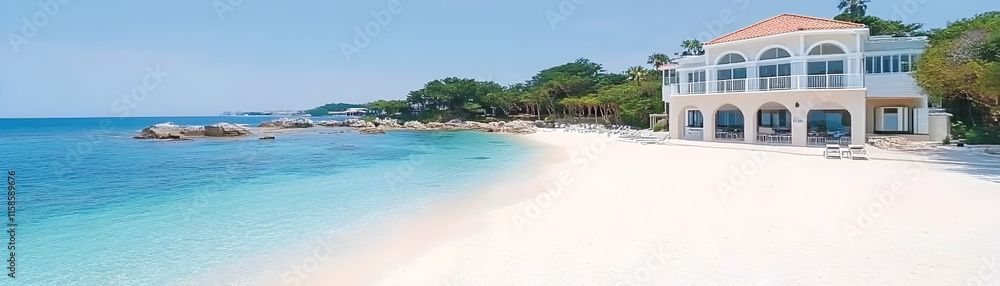 Coastal Villa Beachfront Paradise: Stunning Ocean View Luxury Property Coastal Villa Beachfront Paradise: Stunning Ocean View Luxury Property