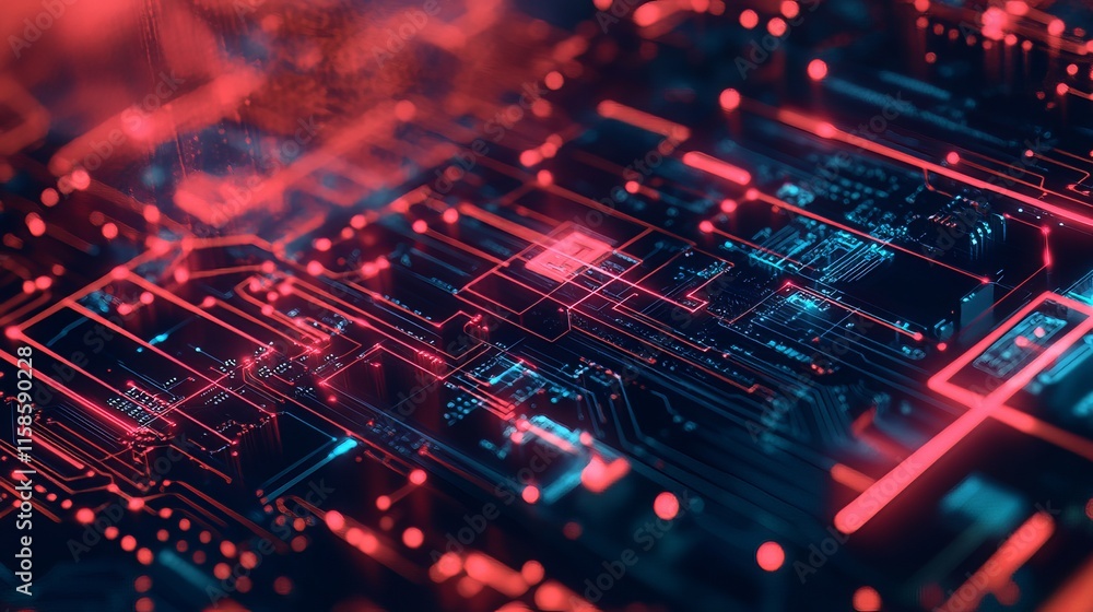 Abstract Futuristic Technology Circuit Board Abstract Futuristic Technology Circuit Board