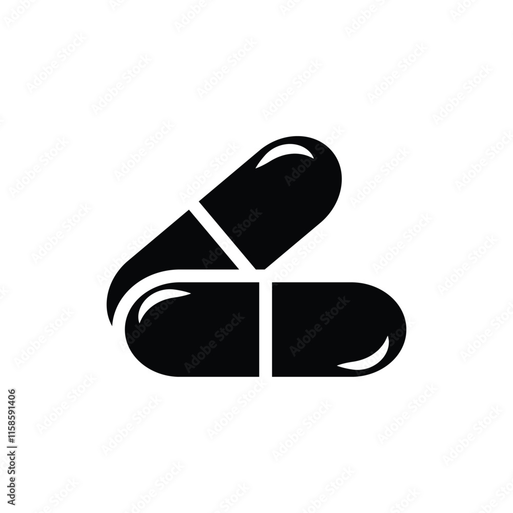 high quality modern capsule icon with minimalist design for digital and print projects high quality modern capsule icon with minimalist design for digital and print projects
