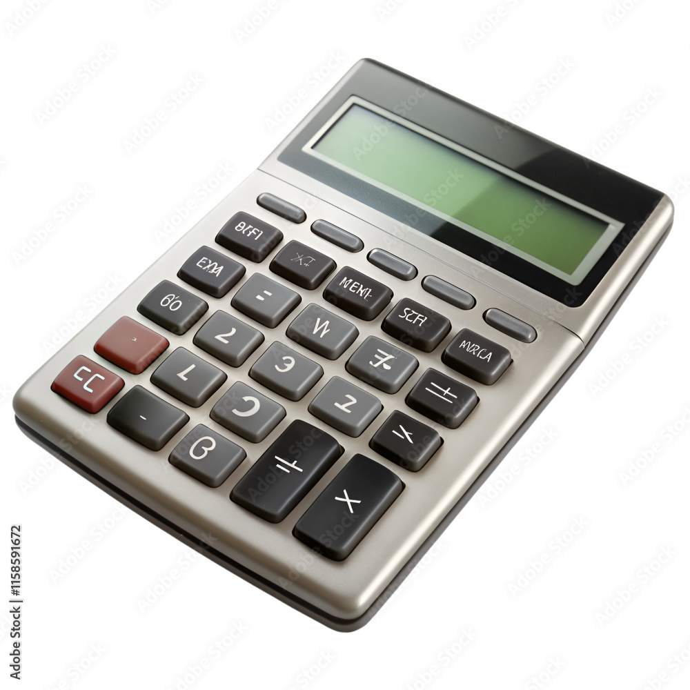 Calculator isolated on transparent background Calculator isolated on transparent background
