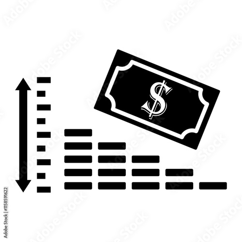 depreciation Solid icon