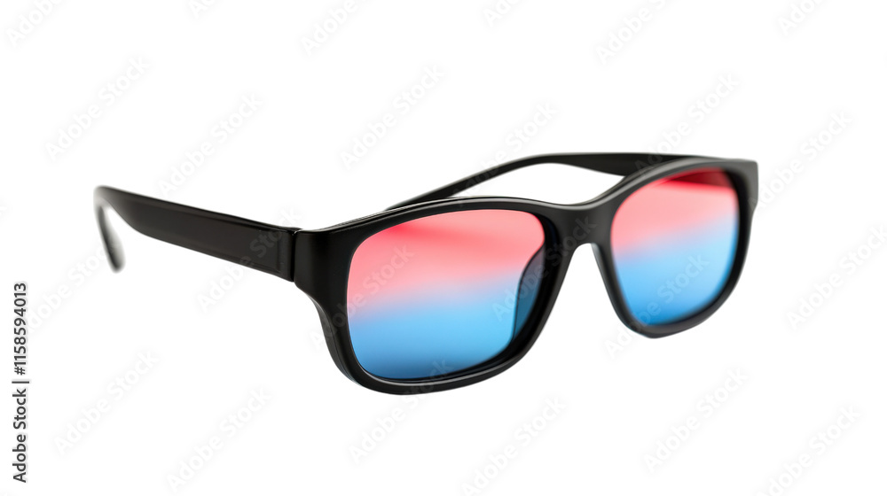 Classic 3D glasses with red and blue lenses, perfect for immersive viewing experiences. These stylish glasses enhance your enjoyment of movies and games Classic 3D glasses with red and blue lenses, perfect for immersive viewing experiences. These stylish glasses enhance your enjoyment of movies and games
