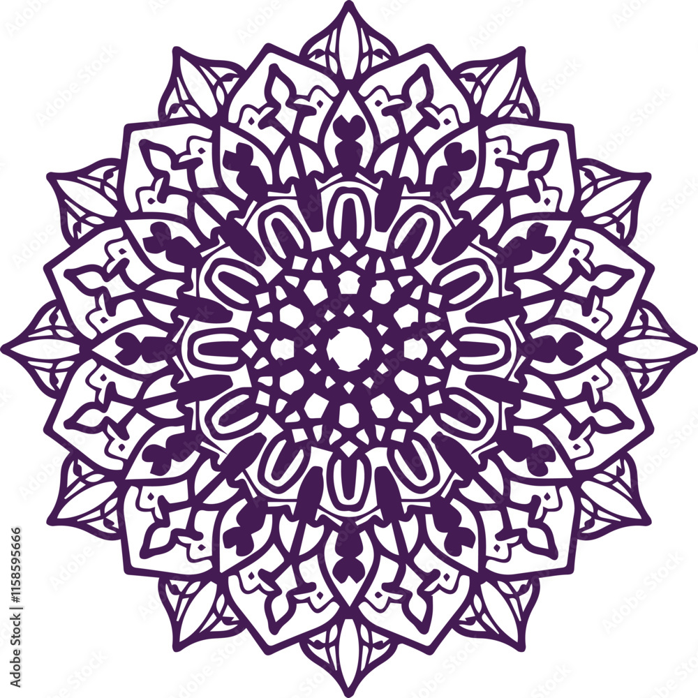 Beautiful flower art and mandala vector design Beautiful flower art and mandala vector design