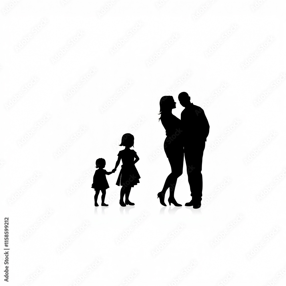 Silhouette Family Portrait: A Timeless Symbol of Love and Family Unity Silhouette Family Portrait: A Timeless Symbol of Love and Family Unity