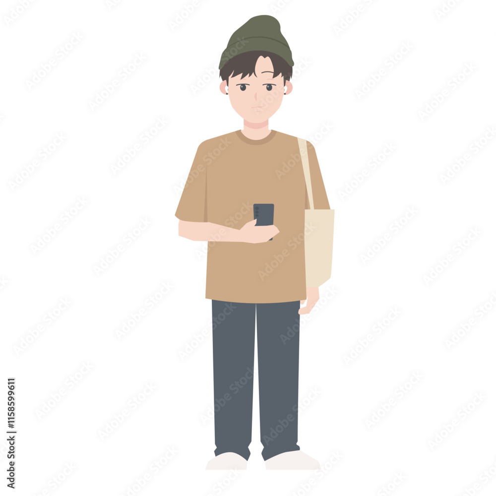 Young People Character Illustration Young People Character Illustration