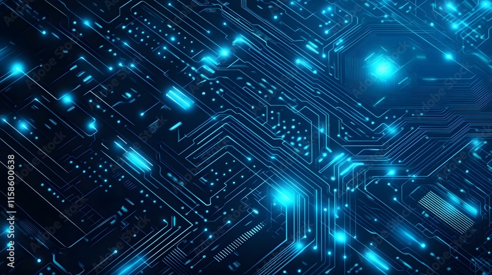 Abstract Futuristic Circuit Board Abstract Futuristic Circuit Board