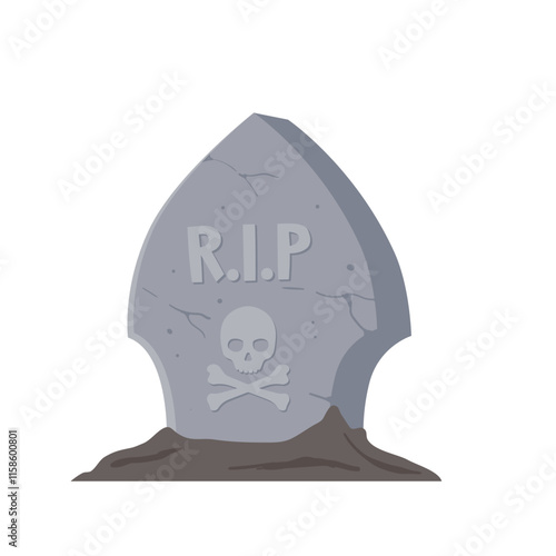 Halloween Gravestone Illustration