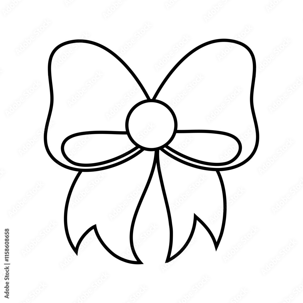 Ribbon bow icon vector. Bow illustration sign. Hair bow symbol. Ribbon logo. Ribbon bow icon vector. Bow illustration sign. Hair bow symbol. Ribbon logo.