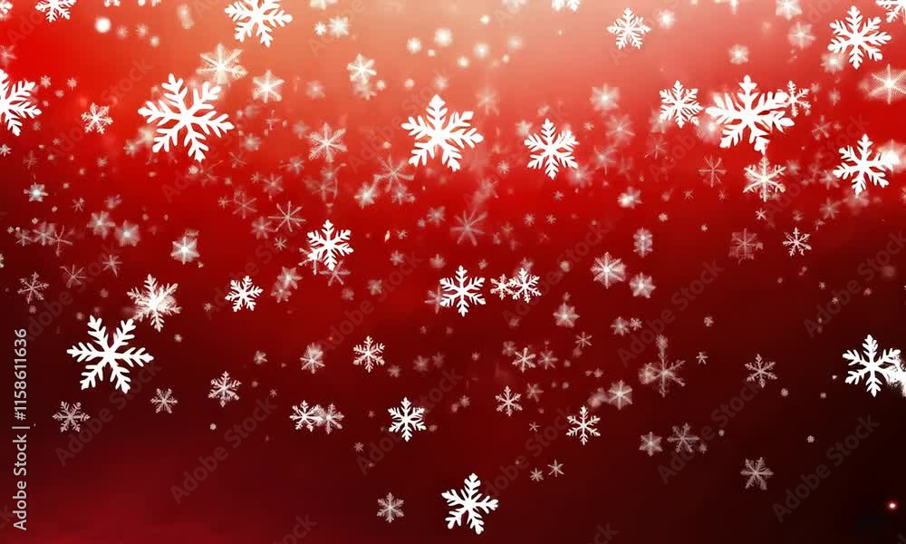 Red Christmas background with snowflakes Red Christmas background with snowflakes