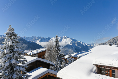 Snowy Rooftops of Verbier