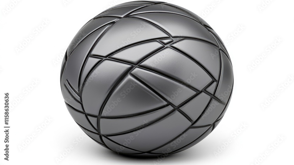 Obraz premium Dynamic motion sphere indoor studio 3d rendering minimalistic design close-up abstract art concepts