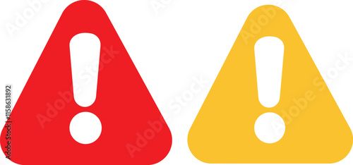 Attention Warning Icon Featuring Clear Exclamation Mark for Critical Alerts