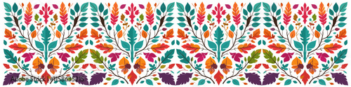 Wallpaper Mural Colorful Autumn Leaves Pattern Vector Illustration Isolated on White Background for wallpaper, wrapping paper, pattern filling, textile, autumn greeting card Torontodigital.ca