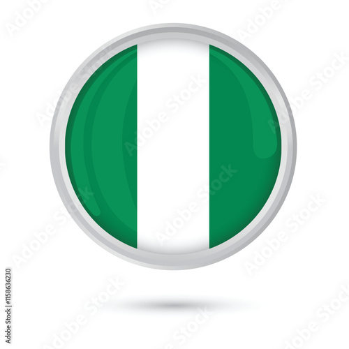 Nigeria flag button round glossy badge vector illustration isolated on white background for Independence Day 1st October celebrations, educational purpose, online, social media, websites banners eps10 Free Download Nigeria flag button round glossy badge vector illustration isolated on white background for Independence Day 1st October celebrations, educational purpose, online, social media, websites banners eps10 - GFXLoad