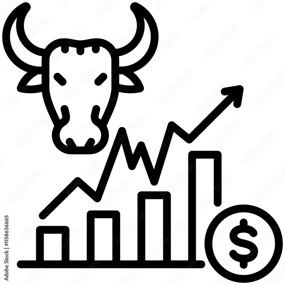 Bull Market Icon Bull Market Icon
