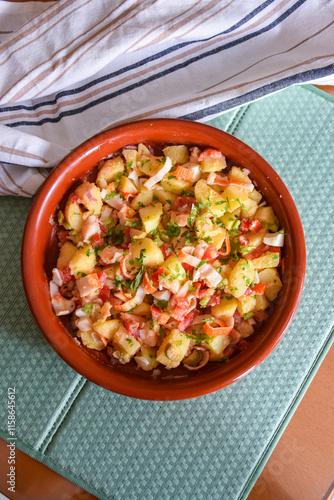 homemade potato salad. summer salad. homemade recipe.