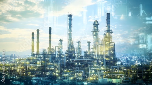 Wallpaper Mural Industrial Plant and Energy Production Complex Torontodigital.ca