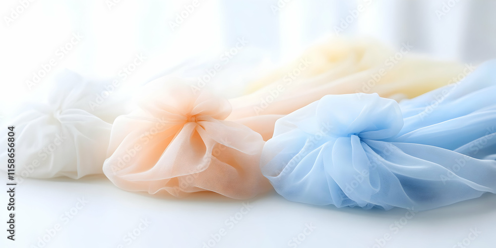 Pastel Tulle Fabric Background Image: Soft, Elegant, and Textured Pastel Tulle Fabric Background Image: Soft, Elegant, and Textured