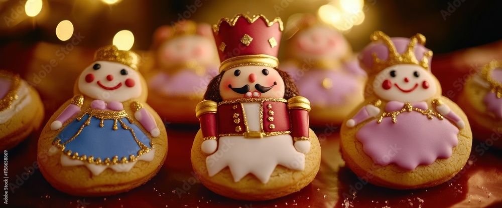 Fototapeta premium Nutcracker and Sugar Plum Fairy Cookies.