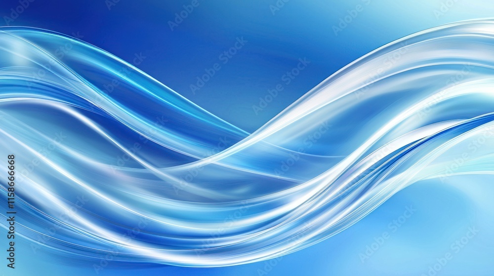 Abstract blue and white wavy background. Abstract blue and white wavy background.