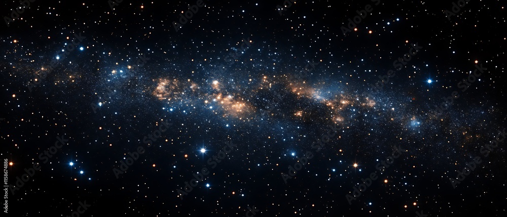 Obraz premium Cosmic dust and stars in deep space.