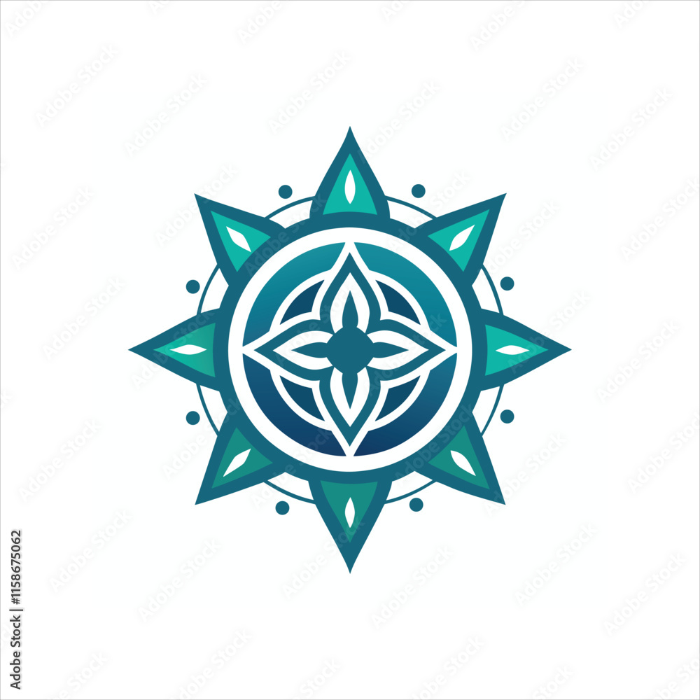 Elegant Astral Mandala for Logos and Designs Elegant Astral Mandala for Logos and Designs