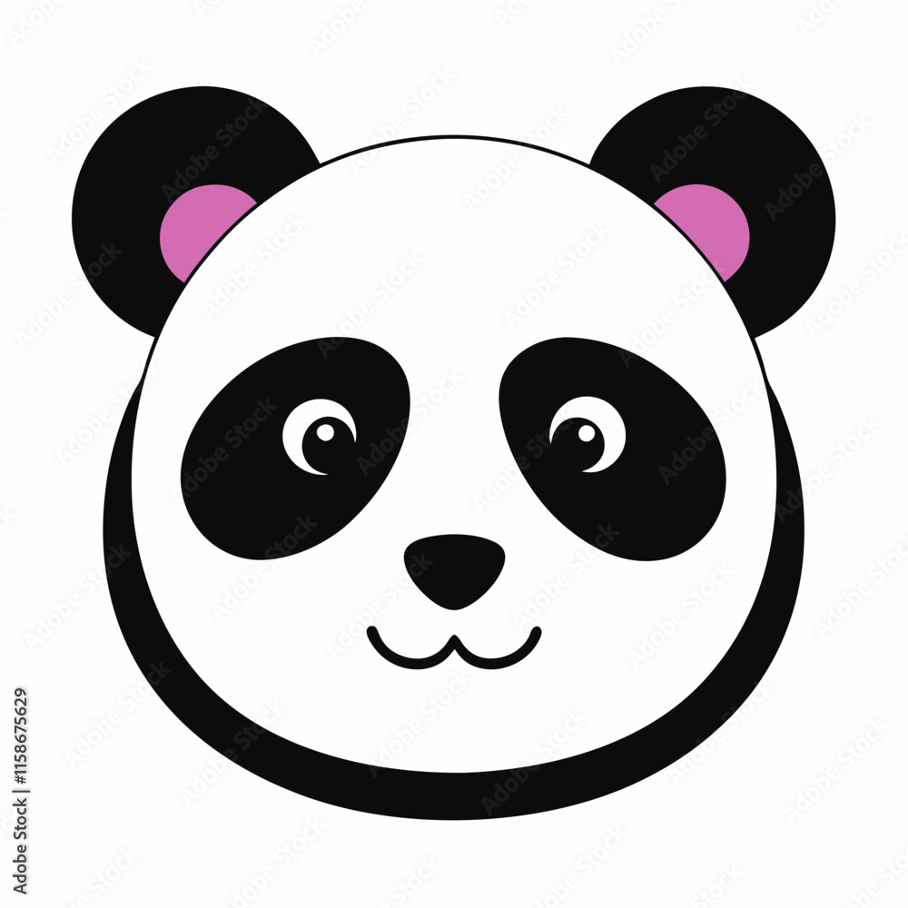 Fototapeta premium panda with a smile