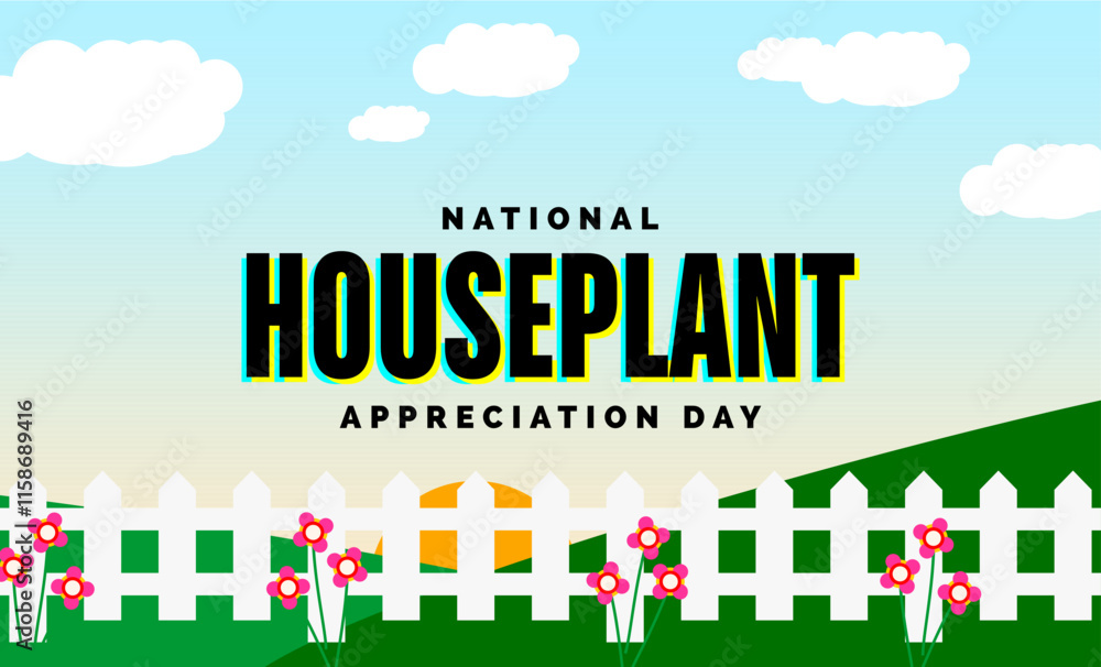 National Houseplant Appreciation Day Holiday concept National Houseplant Appreciation Day Holiday concept