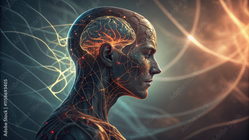 A fragmented human head with tangled pathways and glowing distortions, symbolizing the complexity of cognitive biases. A fragmented human head with tangled pathways and glowing distortions, symbolizing the complexity of cognitive biases.