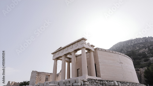 Athens, Greece - March 14, 2018: Odeon of Herodes Atticus. Acropolis of Athens, Greece. photo