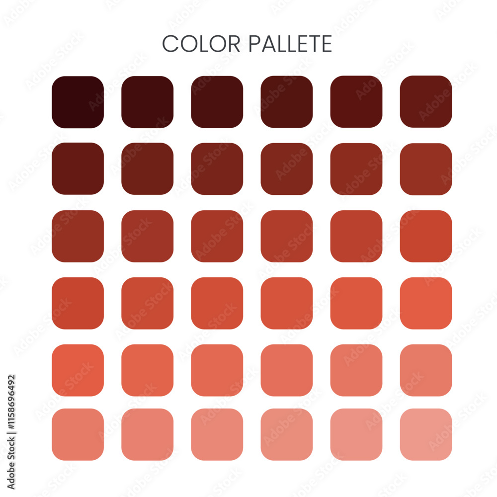 Trendy newest shades of red color palette collection set Trendy newest shades of red color palette collection set