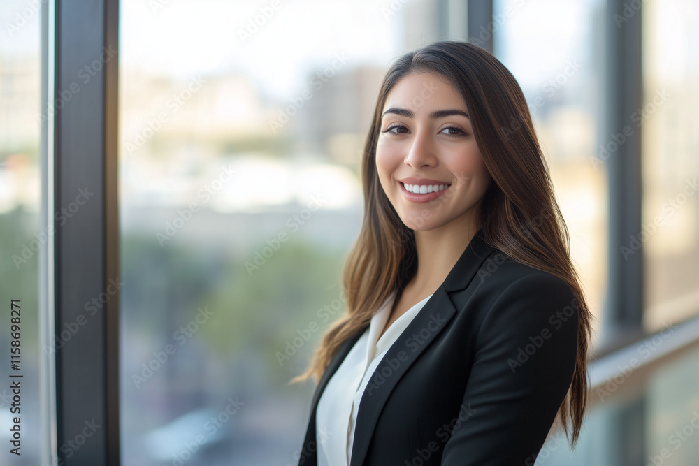 Happy Young Hispanic Businesswoman Using Tablet in Modern Office as Successful Leader and Career Dreamer
Happy Young Hispanic Businesswoman Using Tablet in Modern Office as Successful Leader and Career Dreamer