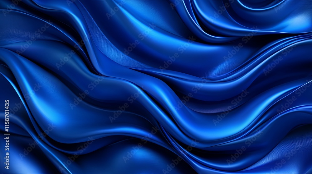 Obraz premium Smooth Midnight Blue Fabric Texture Background