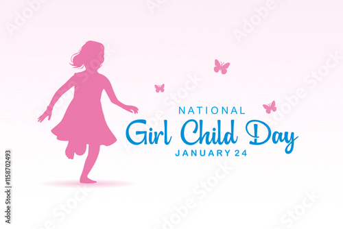 National Girl Child Day Vector concept