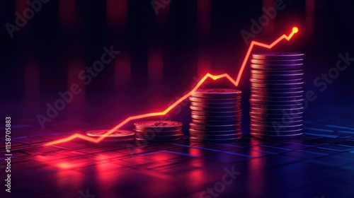 Financial Growth  A Stunning Visual Representation of Investment Success