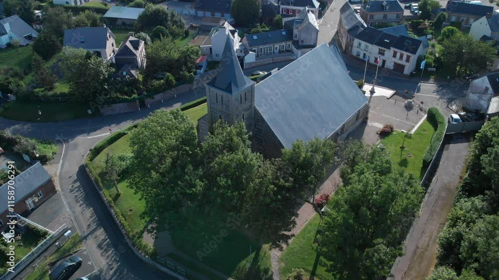4K Drone aerial shot Wedding church chapel cathedral 4K Drone aerial shot Wedding church chapel cathedral