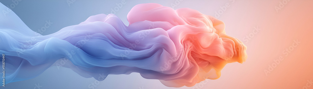 Abstract Pastel Swirls, Fluid Fabric Forms a Dreamy, Colorful Landscape, Evoking Serenity and Tranquility. Abstract Pastel Swirls, Fluid Fabric Forms a Dreamy, Colorful Landscape, Evoking Serenity and Tranquility.
