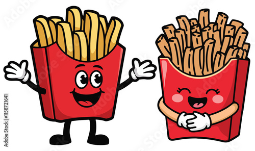 French Fries Kawaii Fast Food