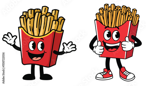 French Fries Kawaii Fast Food