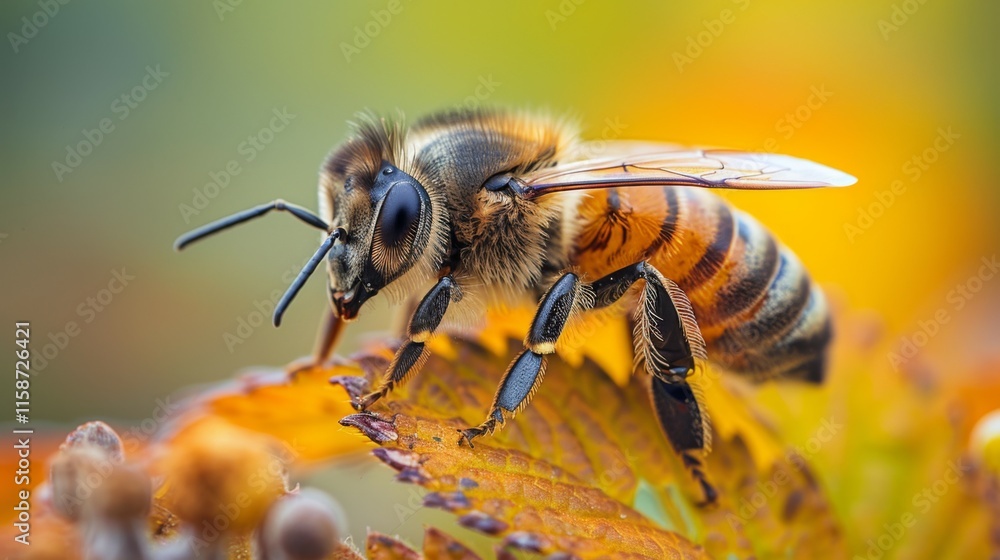 a bee sitting on top of a yellow flower a bee sitting on top of a yellow flower