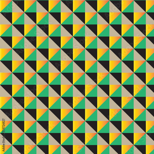Wallpaper Mural Colourful mozaik created from triangle shape basic Torontodigital.ca