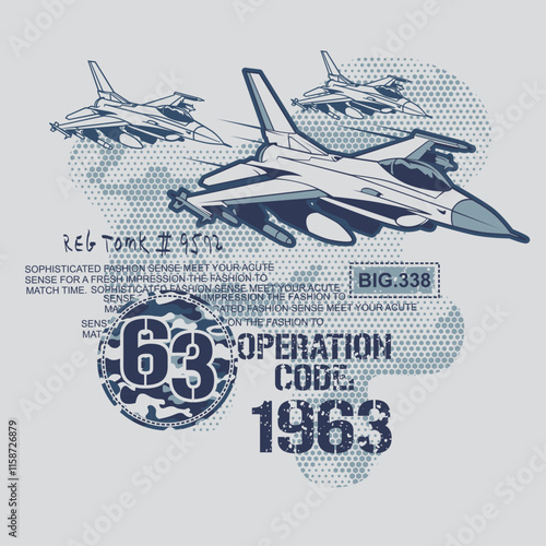 Air force fighter jet collection, vector illustration